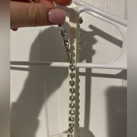 Mac Duggal SWEETHEART EVENING GOWN W/ RHINESTONE ACCENTS in white size 8 - Picture 5 of 10